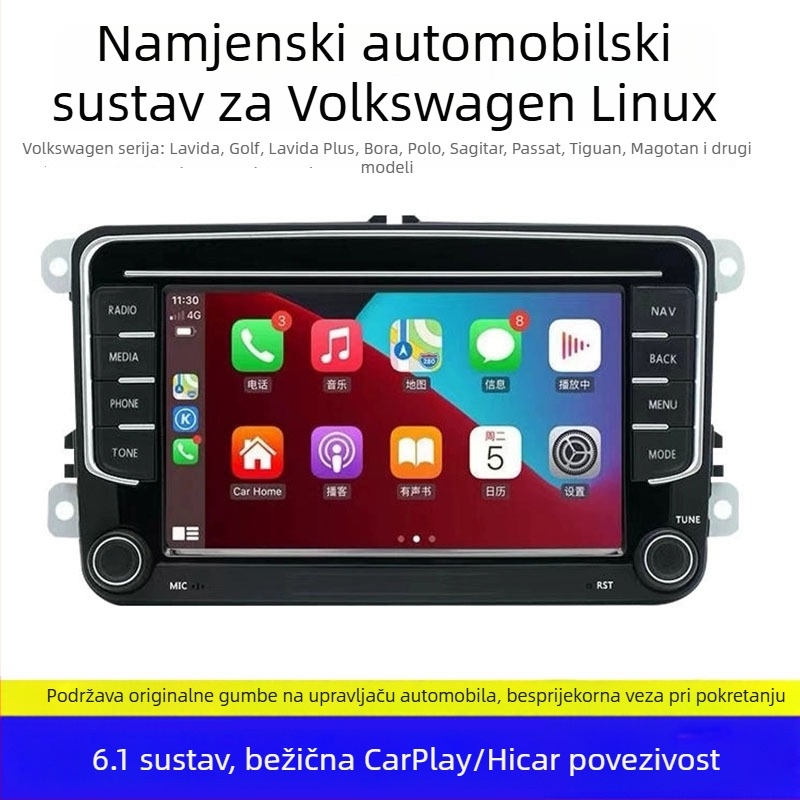 9-inčni Android auto DVD navigacijski sustav za Volkswagen središnji zaslon s Bluetooth multimedijskim playerom