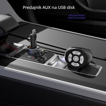 Auto AUX na USB player s bezgubitnim zvukom, bežičnim daljinskim upravljačem i Bluetooth 5.3