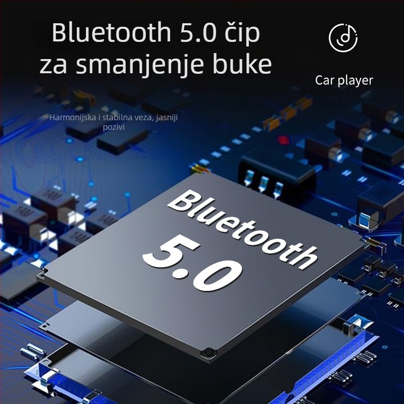 BT21 auto Bluetooth MP3 player s dvostrukim USB priključcima, 3.1A brzo punjenje, napajanje 12-24V, FM radio