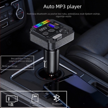 Auto MP3 player s bezgubitnim zvukom, Bluetooth prijemnik, USB, 12–24V napajanje, FM radio, Model QC-08