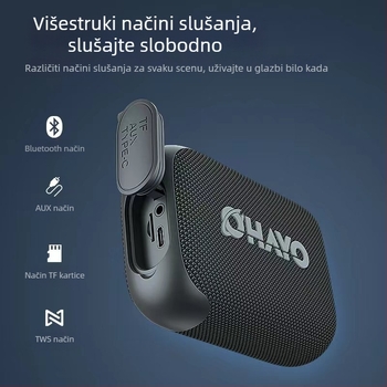 Reden S5 Mini Bluetooth zvučnik s IPX7 vodootpornošću, Izlazna snaga 10-20W, Bluetooth 5.3, Ugrađena baterija 2000-4000mAh, Trajanje reprodukcije 8 sati