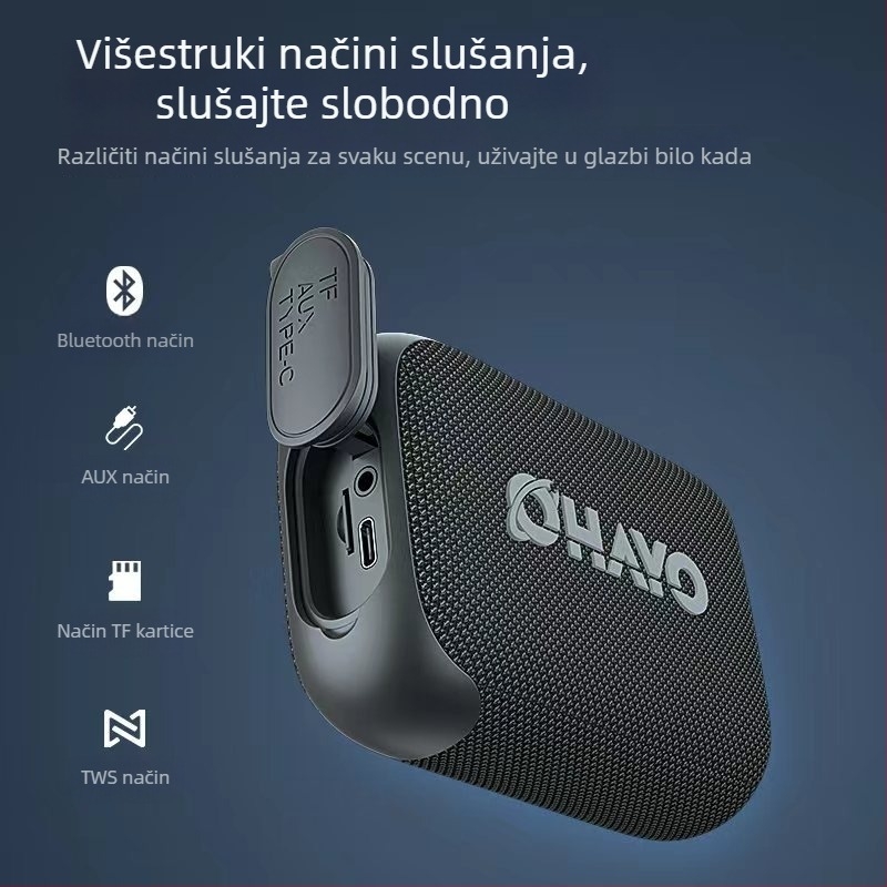 Reden S5 Mini Bluetooth zvučnik s IPX7 vodootpornošću, Izlazna snaga 10-20W, Bluetooth 5.3, Ugrađena baterija 2000-4000mAh, Trajanje reprodukcije 8 sati