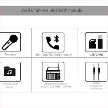 Ploča pojačala 2×80W Bluetooth MP3 dekoder, Bluetooth modul za auto audio