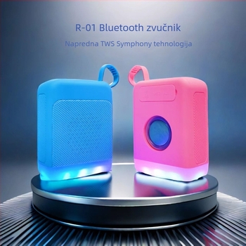 Bluetooth zvučnik R01 sa dva zvučnika, 8 sati reprodukcije, IPX5 vodootporan, Bluetooth 5.2
