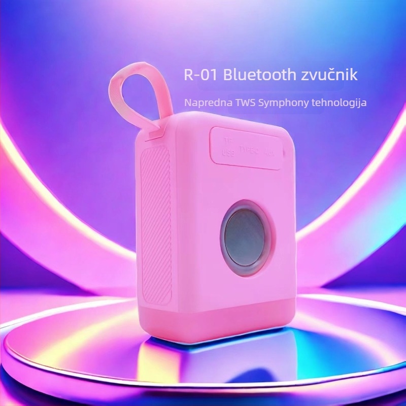 Bluetooth zvučnik R01 sa dva zvučnika, 8 sati reprodukcije, IPX5 vodootporan, Bluetooth 5.2