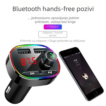 Auto MP3 player s 3.1A pametnim brzim punjenjem, Bluetooth FM transmiter, USB reprodukcija, napajanje 12–24V