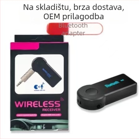 Bt-350 3,5 mm Bluetooth AUX auto adapter, bežični audio pretvarač, Bluetooth 5.0, AUX sučelje, domet 10 m, vanjsko napajanje