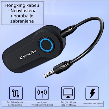 YP36 USB Bluetooth 5.0 adapter – AUX sučelje, Plug & Play, vanjsko napajanje, domet 10 m