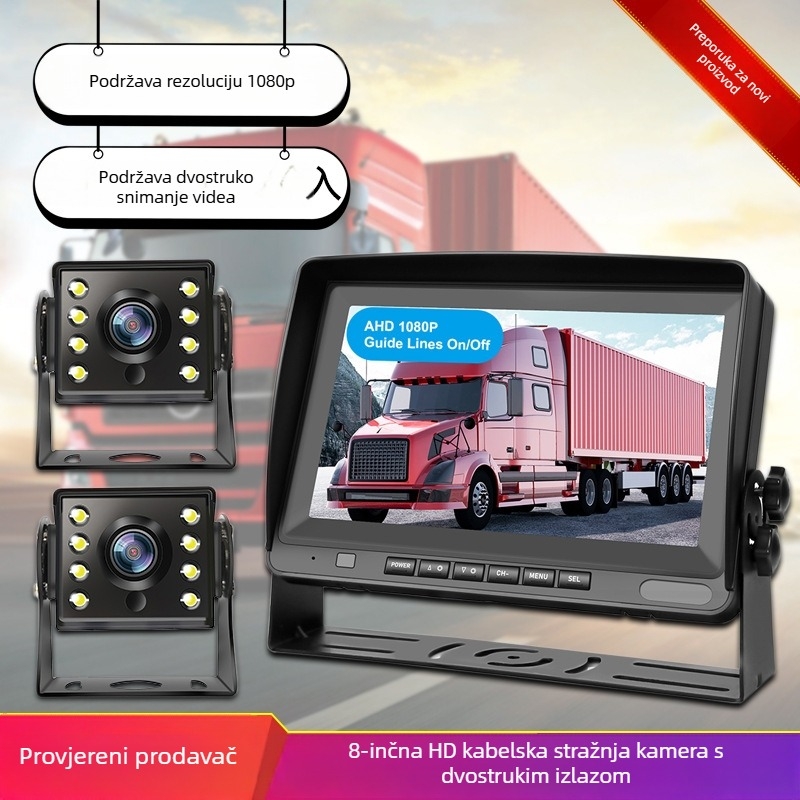 Displej za reverznu kameru automobila – model L21091, IPS LCD auto monitor, rezolucija 1024×600, ulazni signal Color CMOS Image