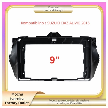 Središnji navigacijski okvir za Suzuki Ciaz, Alivio, Qiyue — 9-inčni ABS/PC panel, svestran montažni set