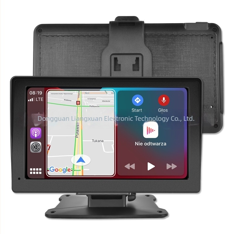 7-inčni prijenosni auto GPS navigacijski sustav s CarPlayom, središnjim zaslonom, FM radijom, Bluetoothom i kamerom za vožnju unazad