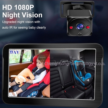 Monitor za bebino stražnje sjedalo u automobilu CLT-1001, IPS zaslon, težina 0.5 kg