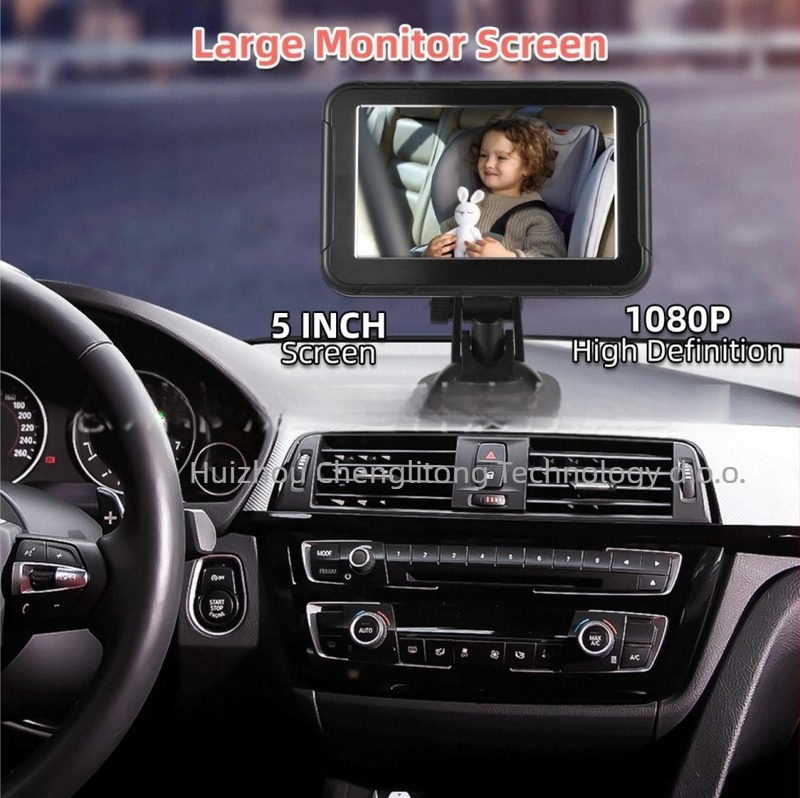 Monitor za bebino stražnje sjedalo u automobilu CLT-1001, IPS zaslon, težina 0.5 kg