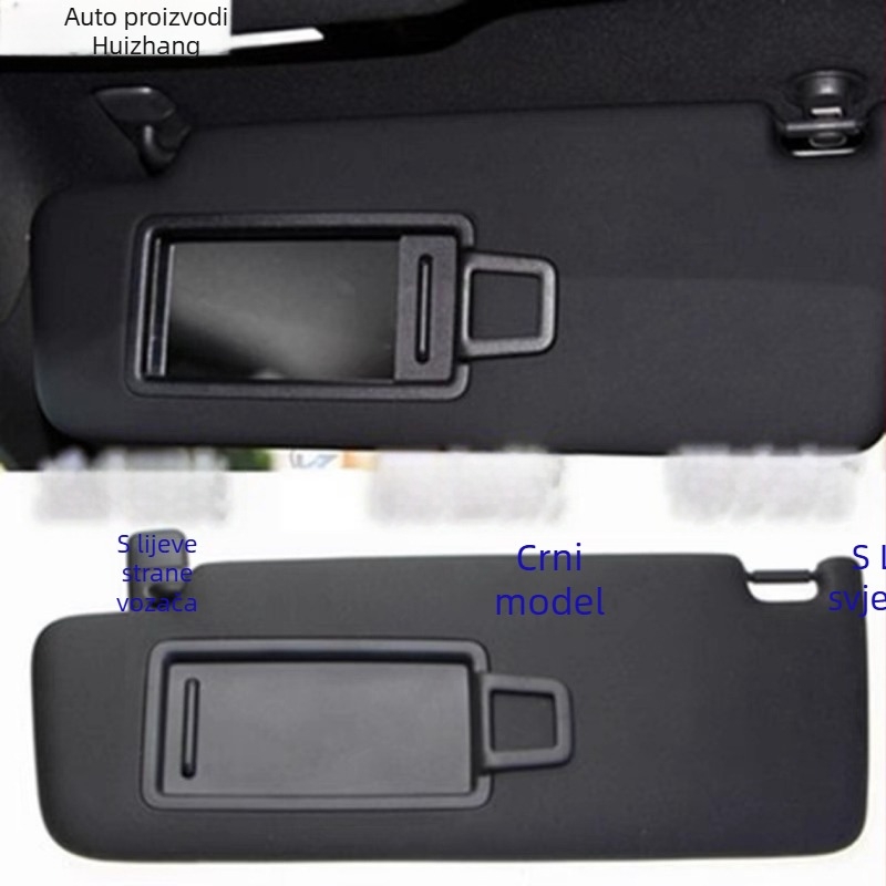 Sun visor ogledalo vizir za VW Tiguan L, Touran L, Kodiaq, ID.4X – Snap-in ugradnja – PC materijal – dio 5Td857551/2