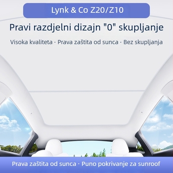 Strešno mrežasto sjenilo za Lynk & Co Z20 — zaštita od sunca i toplinska izolacija, ugradnja pomoću snap-in klipova