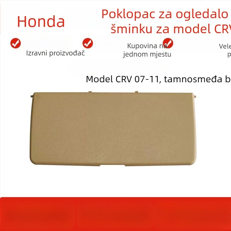 Poklopac ogledala za sunčani vizir Honda CR-V, PVC, ugradnja