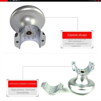 TYPER metalni balon za volan – univerzalni pomoćnik za upravljanje autom (Marka: TYPER; Materijal: Metal; Modeli: Opći; Podrijetlo: Tajvan)