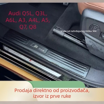 Libao nehrđajući čelik ugrađeni prag Audi Q7 2016–2021
