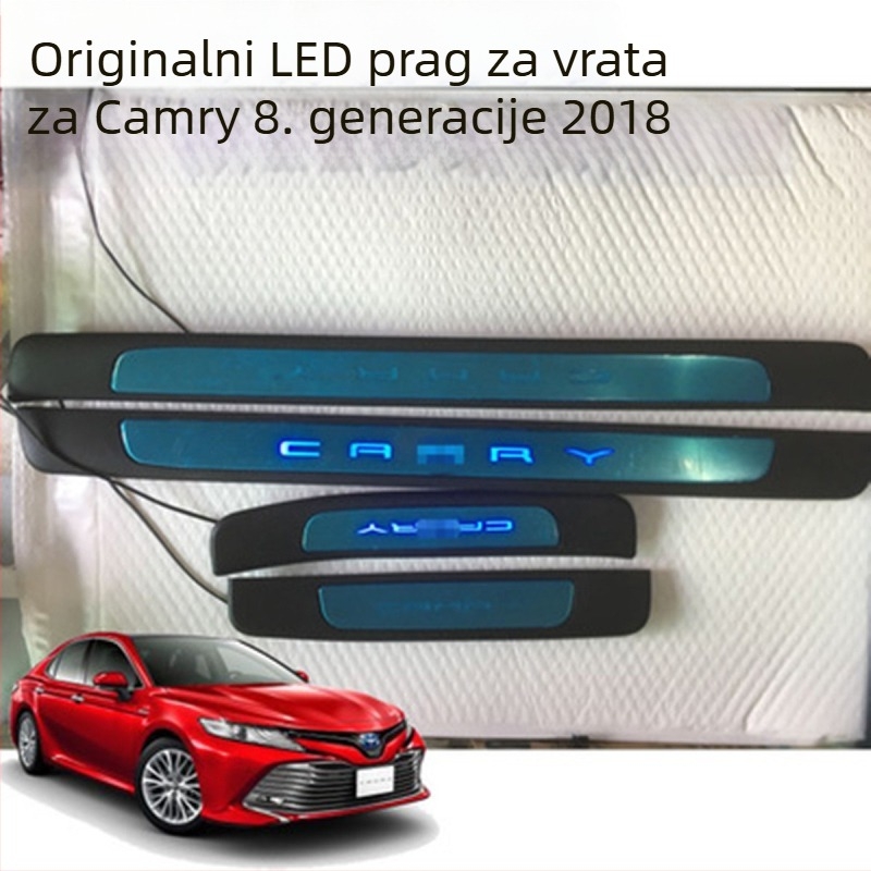 LED pedala praga vrata Camry 2018-2020 (8. generacija), nehrđajući čelik
