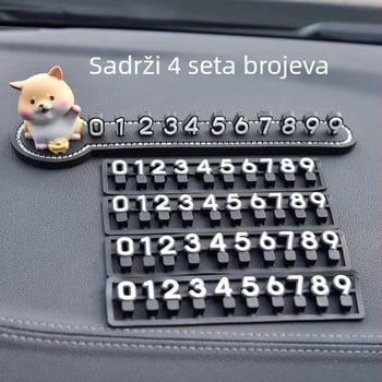Unutarnja dekoracija automobila s 3D/4D privremenom tablicom za parkiranje i pločom za broj za premještanje — materijal: Drugo; tip: Skriveno