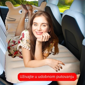 Automatska nafukljiva postelja za automobil, za stražnja sjedala — prenosni putni madrac