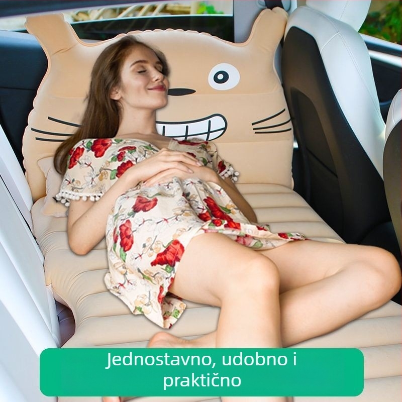 Automatska nafukljiva postelja za automobil, za stražnja sjedala — prenosni putni madrac