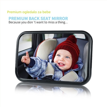 Hongli Dječji auto retrovizor — unutarnji ogledalo za praćenje djeteta u dječjem sjedalu, putovanja
