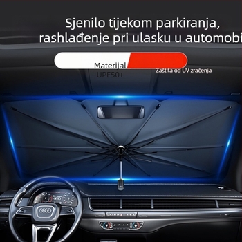 Automobilsko sjenilo za prednje staklo – unutarnje sjenilo, zaštita od sunca i toplinska izolacija
