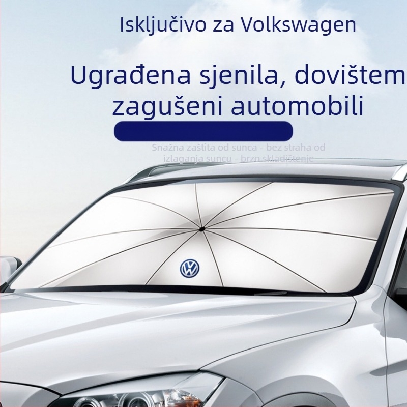 Automobilsko sjenilo za prednje staklo – unutarnje sjenilo, zaštita od sunca i toplinska izolacija