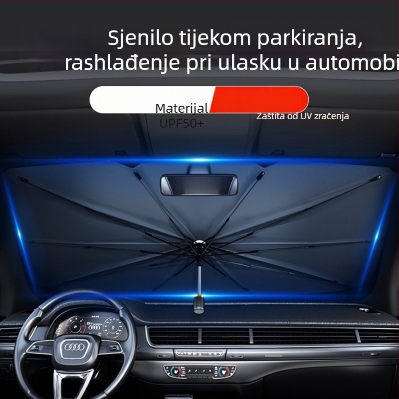 Automobilsko sjenilo za prednje staklo – unutarnje sjenilo, zaštita od sunca i toplinska izolacija