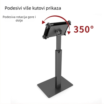 AT300 Aluminijska baza/stativ za tablet – podesivi podizni mehanizam, zaštita od krađe, za iPad, iPhone i iPod touch