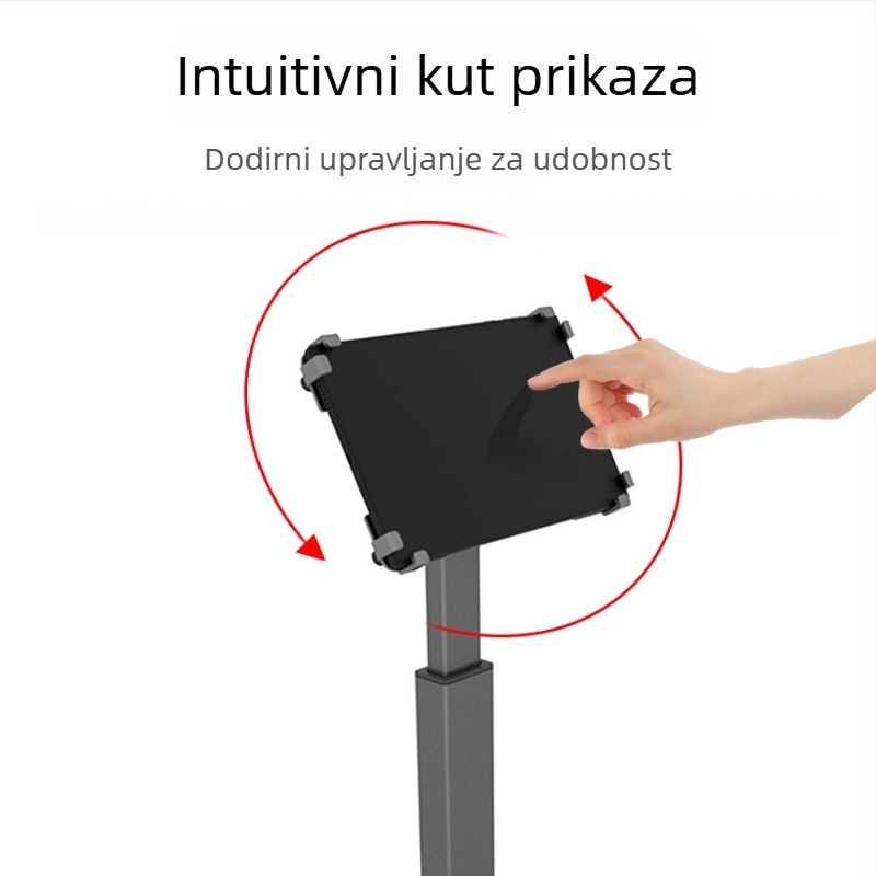 AT300 Aluminijska baza/stativ za tablet – podesivi podizni mehanizam, zaštita od krađe, za iPad, iPhone i iPod touch