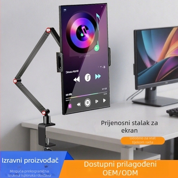 Stolni držač za prenosni monitor i tablet s 360° rotacijom