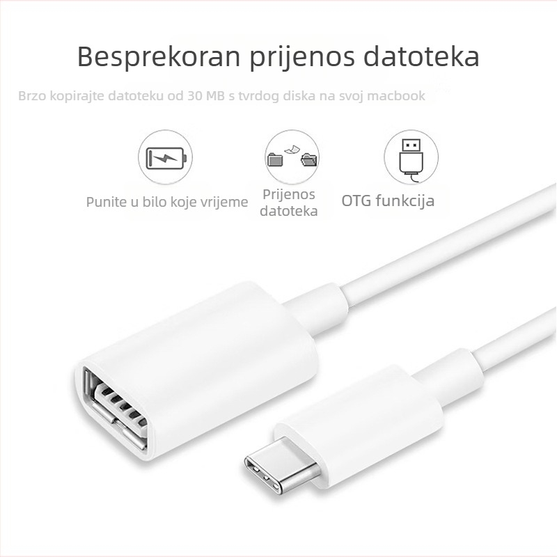 Apple Type-C OTG USB 3.0 adapter - USB disk, tipkovnica i gamepad