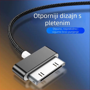 Apple 4 Data kabel, najlonski pleteni, brzo punjenje, maksimalno 2W, kabel s jednim konektorom