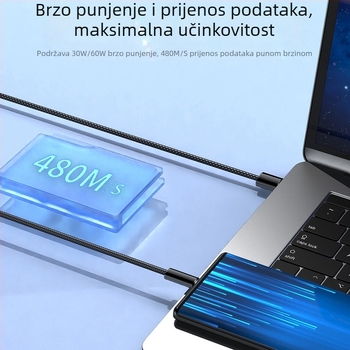 Magnetski 3-u-1 kabel za napajanje i prijenos podataka za Apple i Android uređaje, Lightning, Micro USB i USB-C, duljina 1–2 m