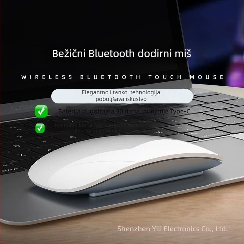 Bluetooth miš, 1600 DPI, 2 tipke, domet 10 m, punjiv uz uključen kabel za punjenje