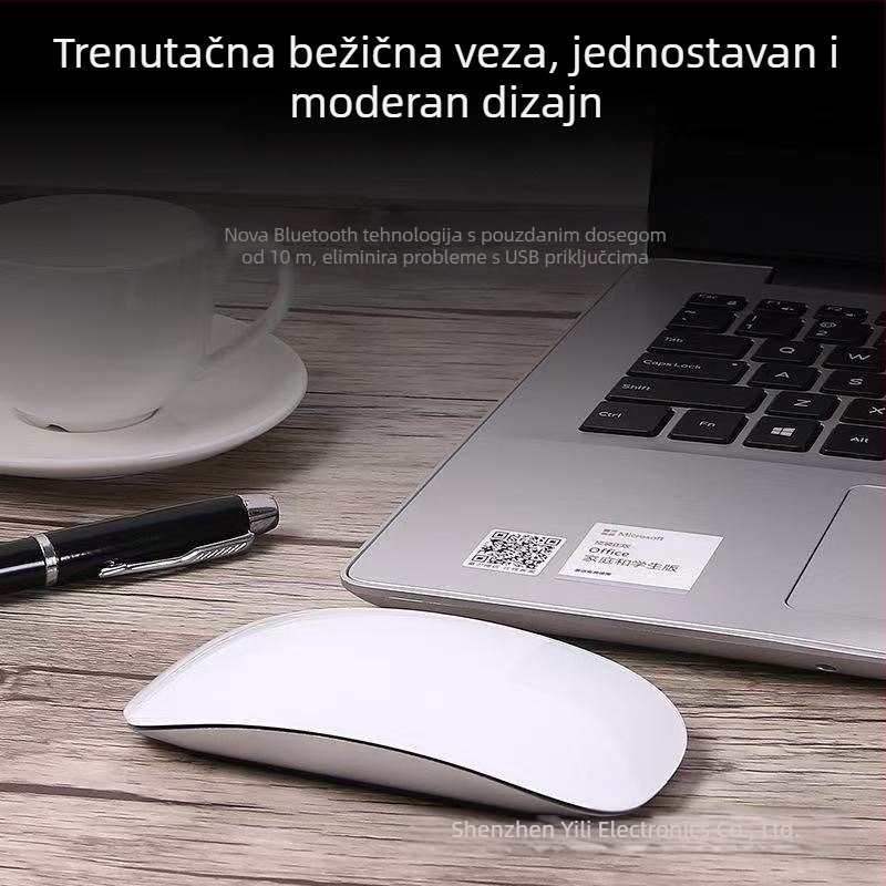 Bluetooth miš, 1600 DPI, 2 tipke, domet 10 m, punjiv uz uključen kabel za punjenje