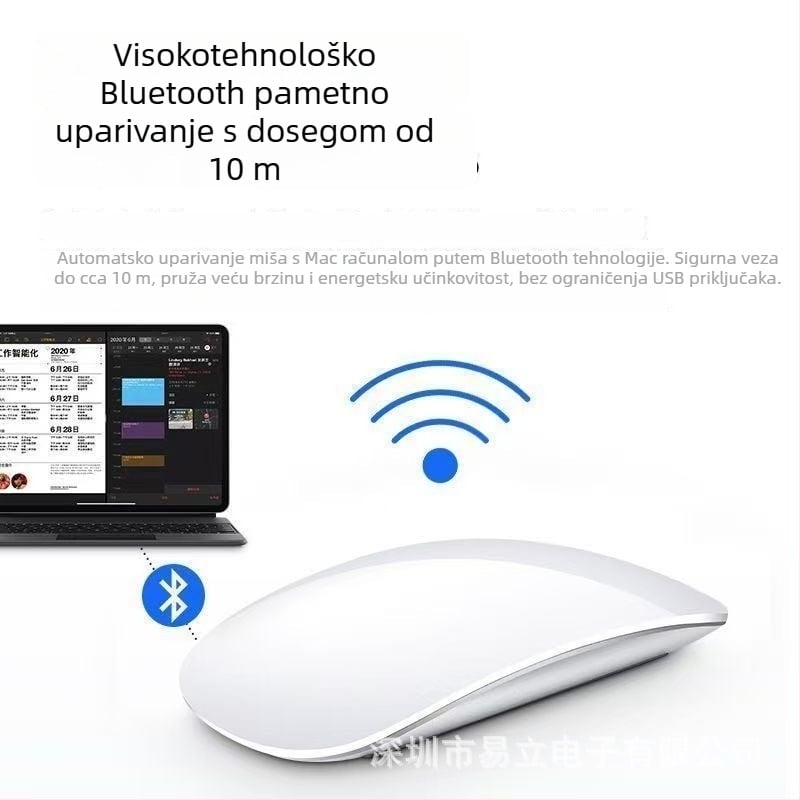 Bluetooth miš, 1600 DPI, 2 tipke, domet 10 m, punjiv uz uključen kabel za punjenje
