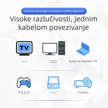 Kabel Micro HDMI na Mini HDMI za kamere – 4K kompatibilan, bakreni vodič, XS-103, duljine 0,2–5 m