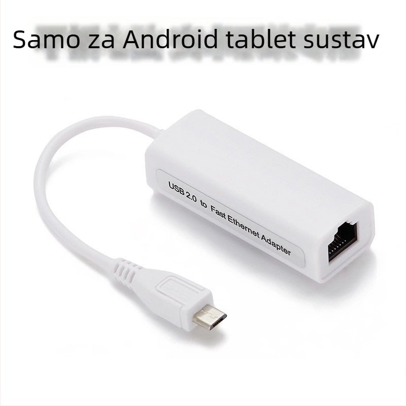 USB Ethernet adapter za Android tablet (micro USB) – 10/100 Mbps Fast Ethernet