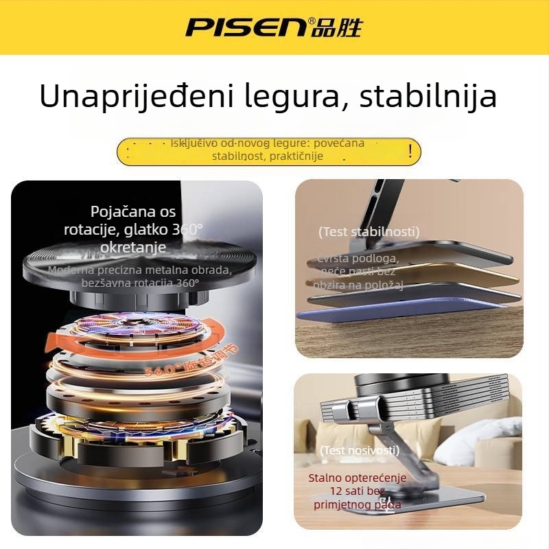 Stolni držač za telefone i tablete – Marka Pinsheng, aluminijska legura, model Lp-zj49