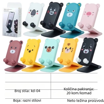 Sklopivi držač za telefon s crtić dizajnom, podesiv i prenosni držač za tablet