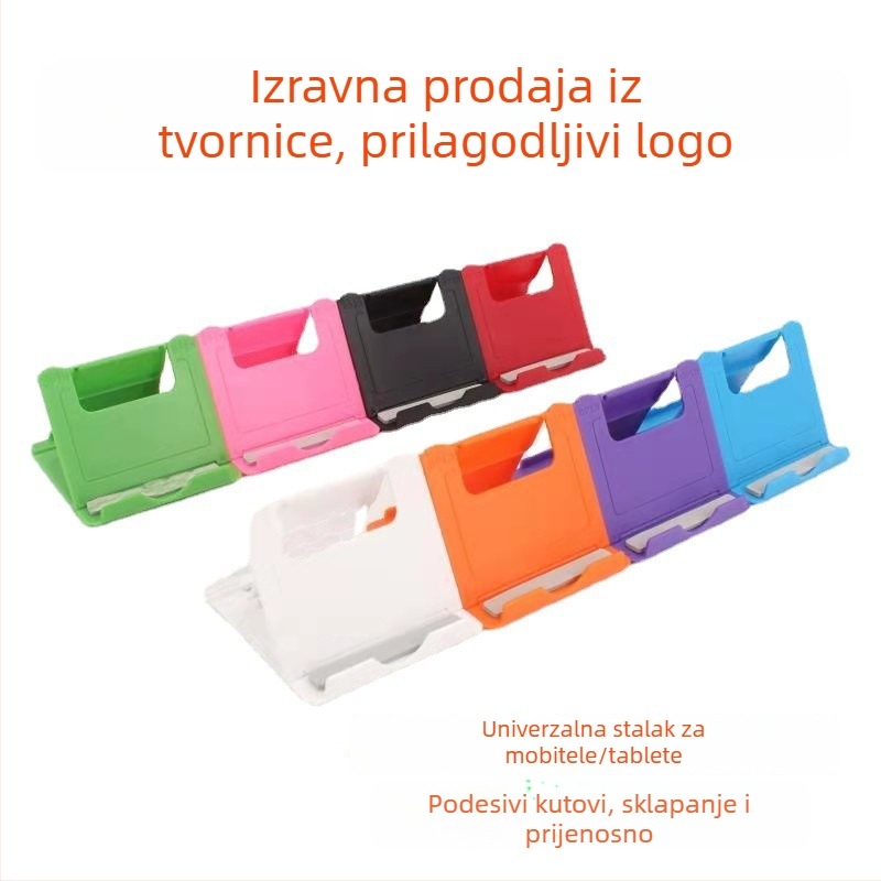 Mi Fun stolna podrška za tablet i mobitel, sklopiva, podesivi nagib, PP materijal, mogućnost logotipa