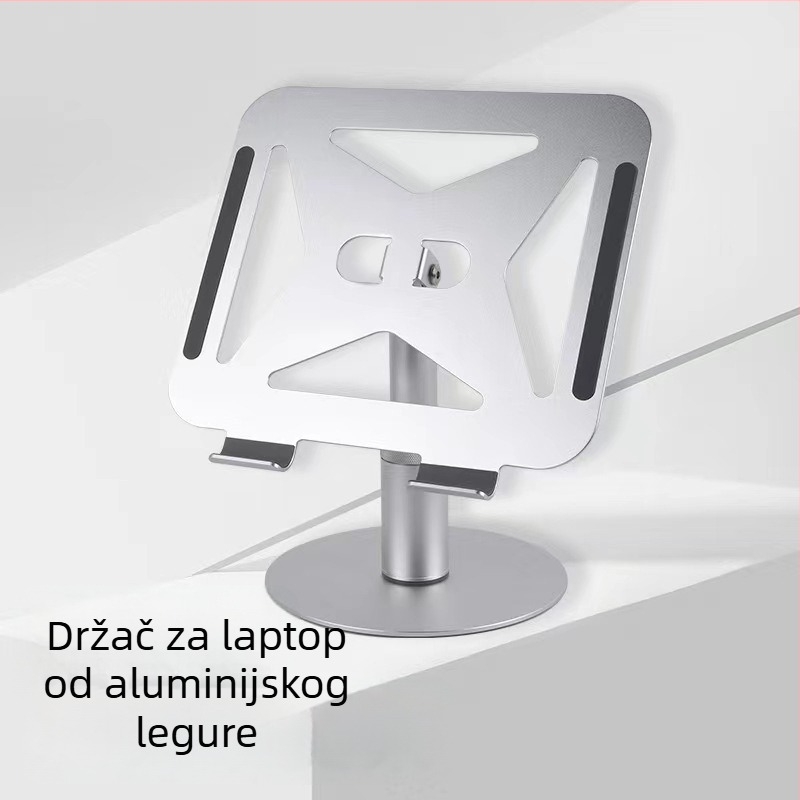 Aluminijski nosač za tablet/Laptop, prilagodljiv, sklopiv, 360° rotacija, model TXF010, težina 0,88 kg
