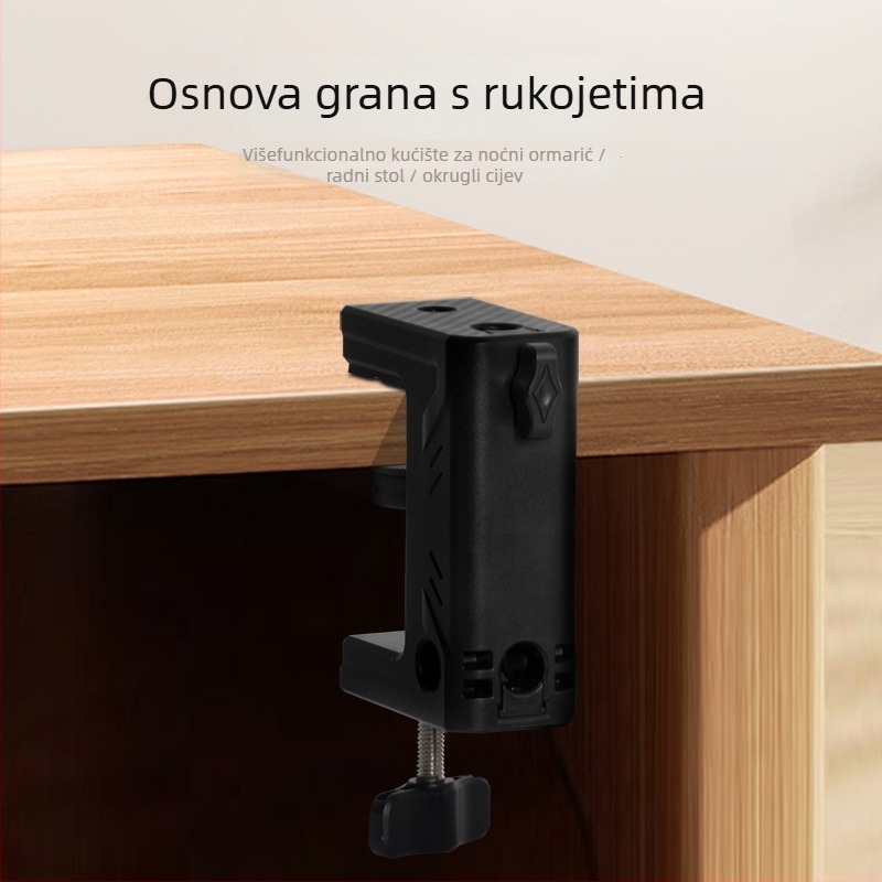 Prilagodljivi stolni držač za tablet s teleskopskim ramenom i I-oblikom baze