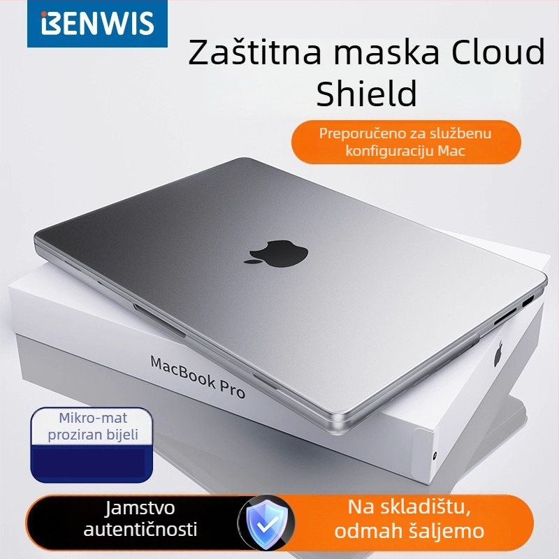 BENWIS zaštitna futrola za MacBook Air 2025, mat vanjski pokrov, MP-PPK