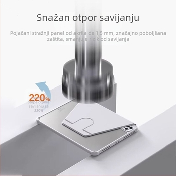 Zaštitni kućište za iPad 11. generacije A16, 360° rotacija, koža Pro, gravirani uzorak