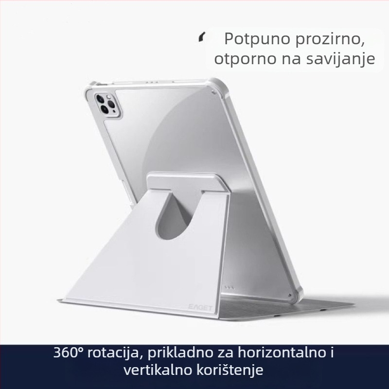 Zaštitni kućište za iPad 11. generacije A16, 360° rotacija, koža Pro, gravirani uzorak