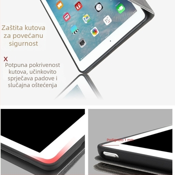 Zaštitno kućište za iPad, 9-inčni Apple tablet, silikon, reljefni dizajn, način spavanja